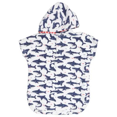 Poncho (Blanc, Bleu, Multicolore) de Babyboden Coton, Polyester