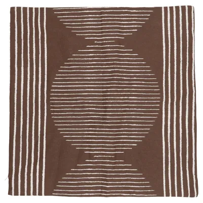 Kussensloop (Bruin, Wit) van H&M Home Katoen