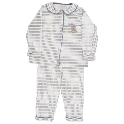 Pyjama (Wit, Blauw) van Konges Sløjd Organisch katoen