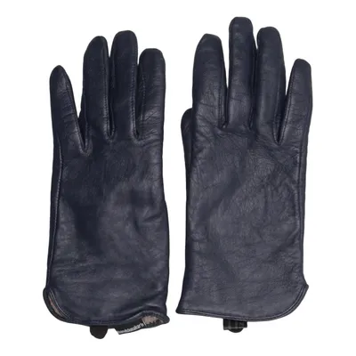 Leather gloves (Blue) from Handskmakar'n Leather, Wool