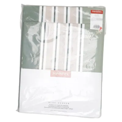 Parure de lit (Vert, Beige, Blanc) de Hemtex Coton