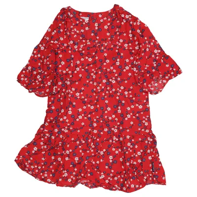 Dress (Red, Blue, White) from Polarn O. Pyret Cotton