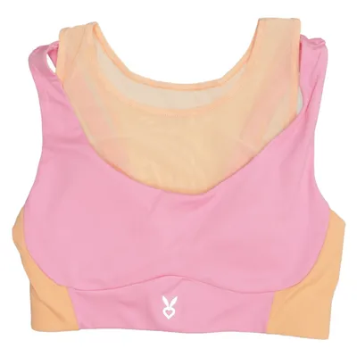 Sports bra (Pink, Orange, Multicolored) from Cardio Bunny Elastane, Polyester