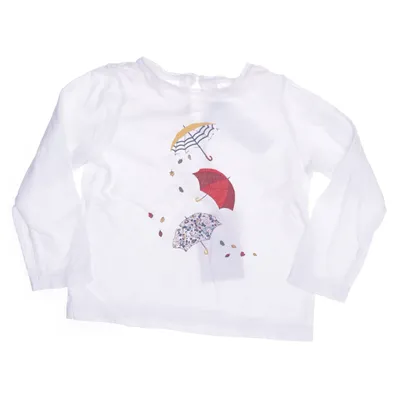 Långärmad t-shirt (Vit, Flerfärgad) från Jacadi Bomull