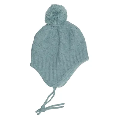 Pompon muts (Groen) van Smile Acryl, Polyester