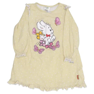 Klänning (Gul, Flerfärgad) från Bamse by Lindex Bomull