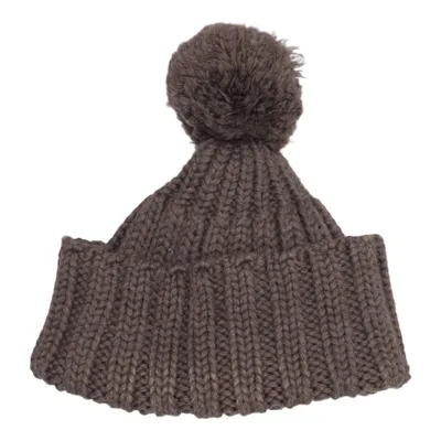 Bobble hat (Brown) from Hemisphere Wool