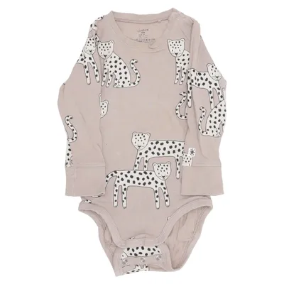 Body (Beige, Flerfarvet) fra Lindex Baby Bomuld, Elastan
