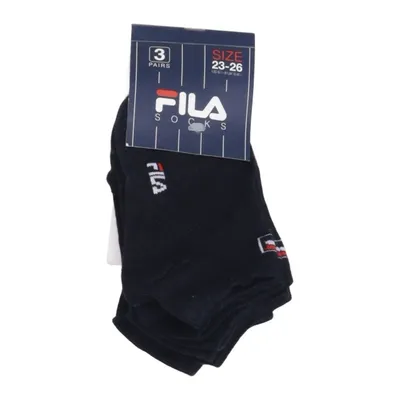 Chaussettes (Noir) de Fila Coton, Élasthane, Polyester