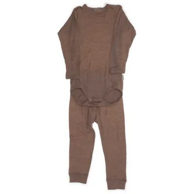 Set (Brun) från Dilling Merinoull, Silke