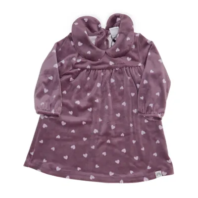 Jurk (Lila, Roze) van Lindex Baby Polyester, Elastaan