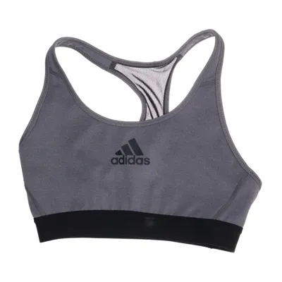 Sports bra (Gray, Black) from Adidas Elastane, Polyester