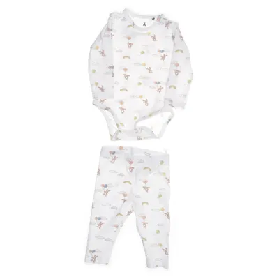 Pajamas (White, Multicolored) from Åhléns Cotton, Elastane