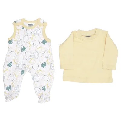 Ensemble (Jaune, Blanc, Vert) de Boley Baby Coton biologique