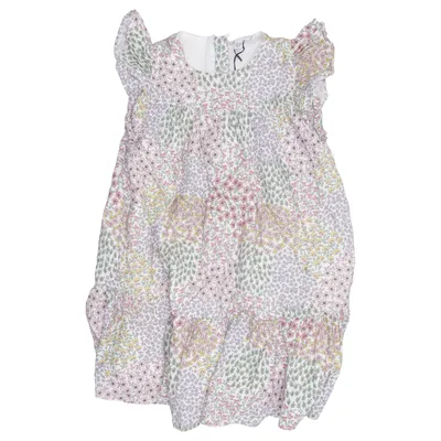 Dress (White, Multicolored) from Fagottino Cotton, Viscose
