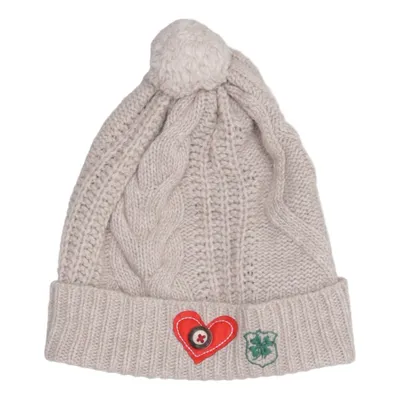 Pompon muts (Beige) van Adelheid Polyamide, Wol