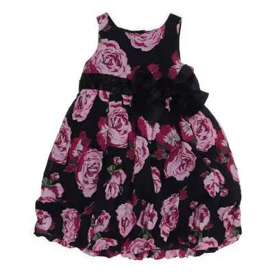 Kjole (Sort, Pink, Flerfarvet) fra Kids by Lindex Bomuld, Polyester