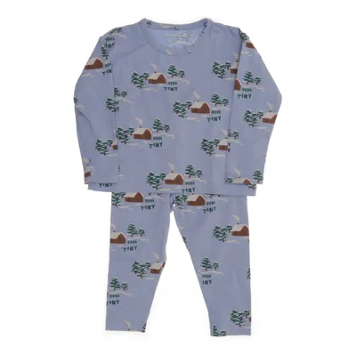 Pyjamas (Blå, Vit, Grön) från Tinycottons Bomull, Elastan