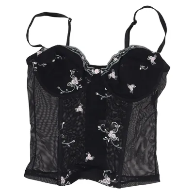 Bustier (Svart, Flerfärgad) från Trofé Elastan, Polyamid, Polyester, Viskos