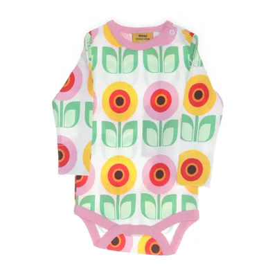 Body (White, Multicolored, Pink) from Me&i Organic cotton, Elastane