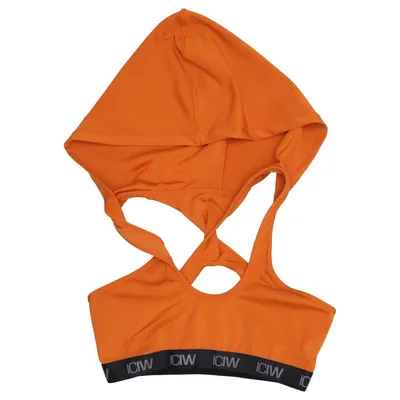 Sport-BH (Orange, Svart) från ICIW Elastan, Återvunnen polyester