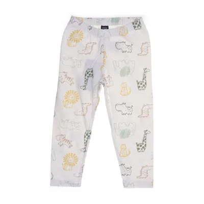 Broek (Wit, Meerkleurig) van Mini Katoen