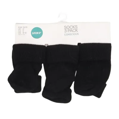 Socks (Black) from H&M Organic cotton, Polyamide