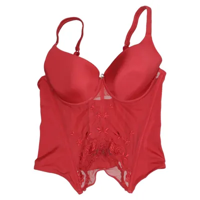 Bustier (Red) from Lisca Elastane, Polyamide, Polyester, Viscose