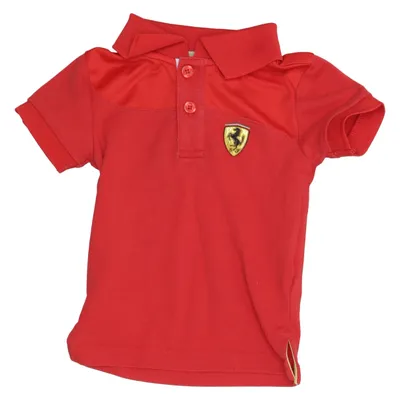 Polo (Rouge) de Ferrari Coton, Polyester