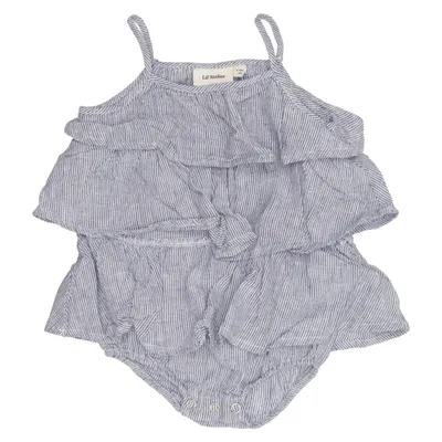 Rompertjes (Blauw, Wit) van Lil' Atelier Katoen, Linnen