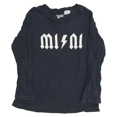 Långärmad t-shirt (Svart) från Mini Gina Tricot Bomull