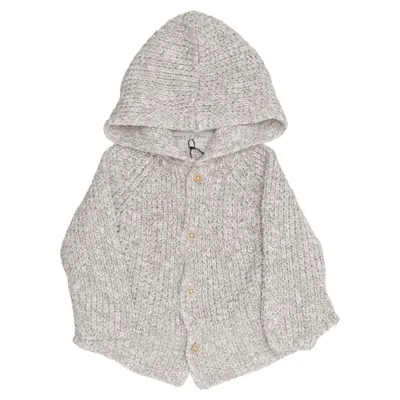 Cardigan (Beige, Hvid) fra Zara Mini Collection Akryl, Bomuld