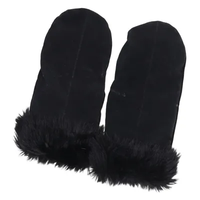 Moufles en cuir (Noir)