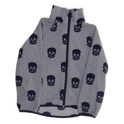 Fleece jacket (Gray, Blue) from H&M Sport Polyester