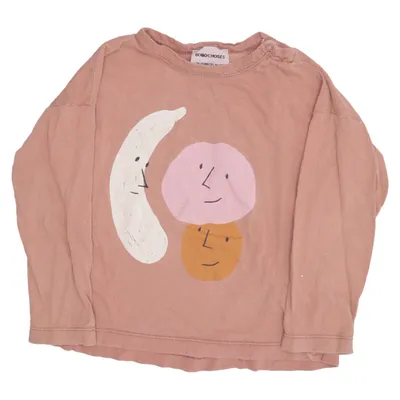 Langærmet t-shirt (Brun, Flerfarvet) fra Bobo Choses