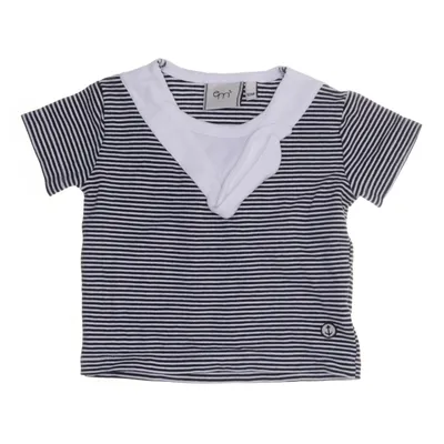 T-shirt (Blå, Vit) från Em Bomull, Elastan