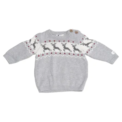 Christmas sweater (Gray, White) from Newbie by KappAhl Cotton