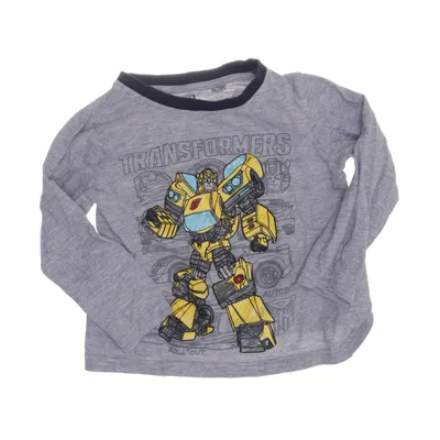 Lange mouwen shirt (Grijs, Geel, Blauw) van Transformers Katoen, Viscose