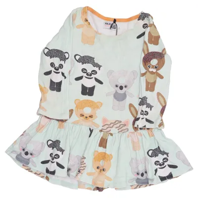 Robe (Vert, Marron, Multicolore) de Filemon Kid Coton biologique
