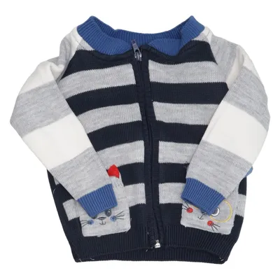 Cardigan (Blue, Gray, White) from Domino