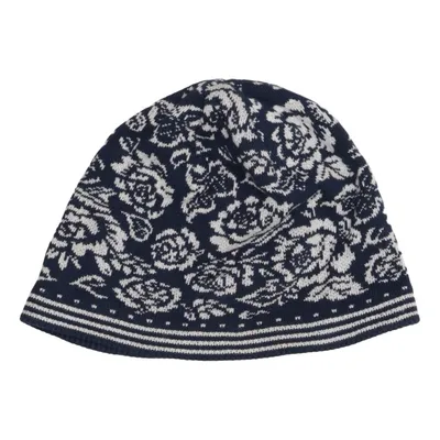 Beanie (Blauw, Wit) van Anna Sui Katoen