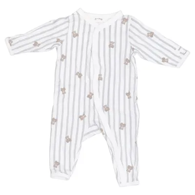 Barboteuse (Blanc, Bleu, Marron) de Newbie by KappAhl Coton