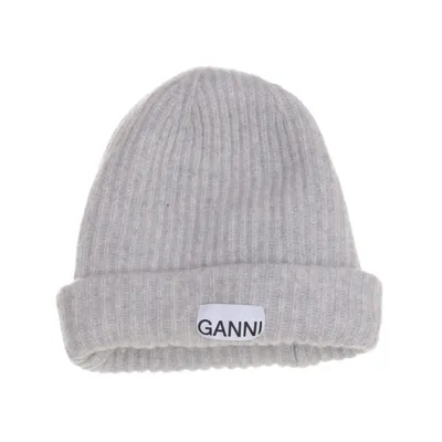 Beaniemössa (Grå) från Ganni Polyamid, Ull