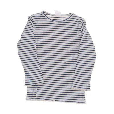 Lange mouwen shirt (Wit, Blauw) van Hema
