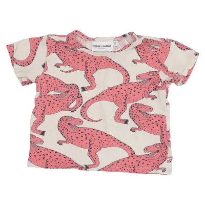 T-shirt (Beige, Roze) van Mini Rodini Elastaan, Organisch katoen