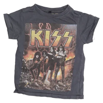 T-shirt (Grau, Mehrfarbig) von Kiss Baumwolle