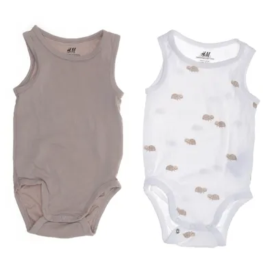 Romper (Beige, Wit, Meerkleurig) van H&M Basic Katoen