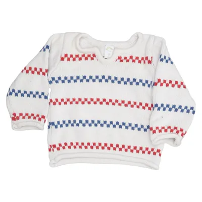 Sweater (Hvid, Rød, Blå) fra Parvel Bomuld