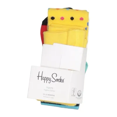 Tights (Yellow, Multicolored) from Happy Socks Cotton, Elastane, Polyamide