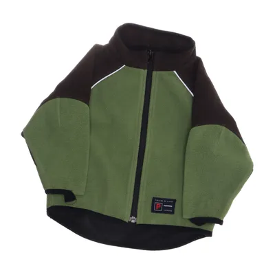 Fleecejacka (Grön, Brun, Svart) från Polarn O. Pyret Polyester